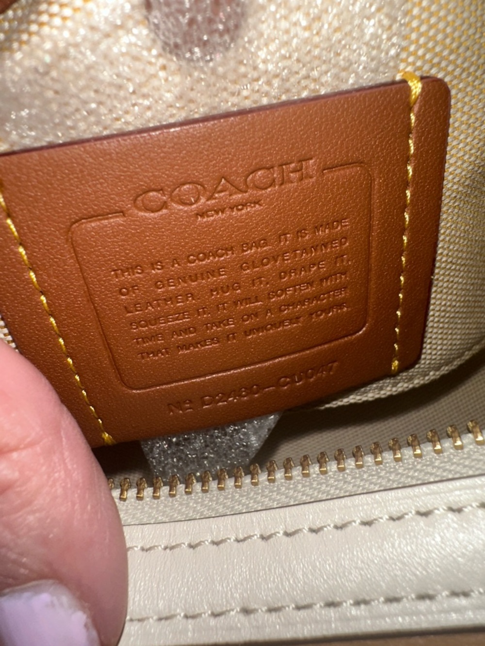 Coach Chalk Rogue Bag 26 with Gold Hardware - Picture 6 of 16